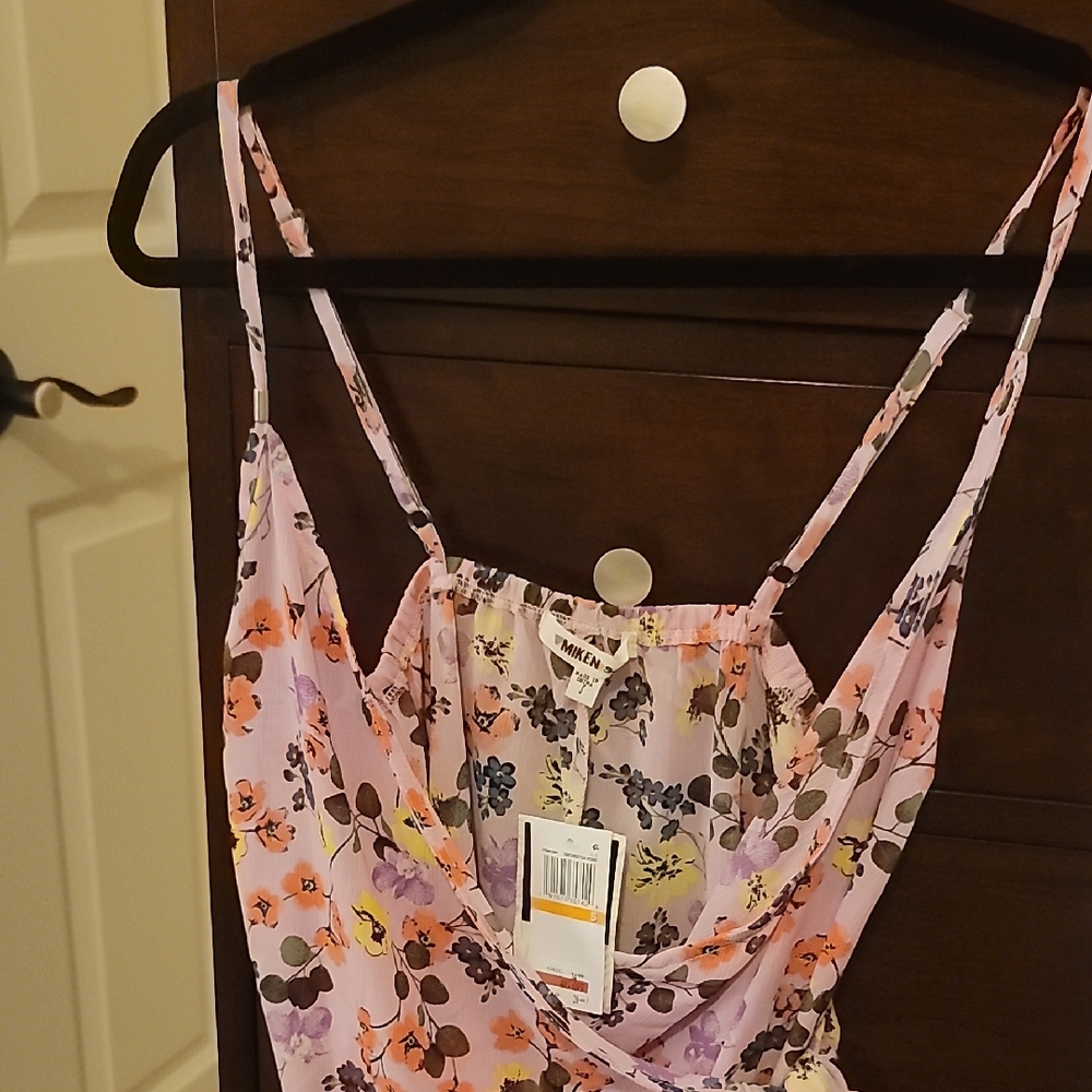 NWT Miken Swim Floral Dress Size Small